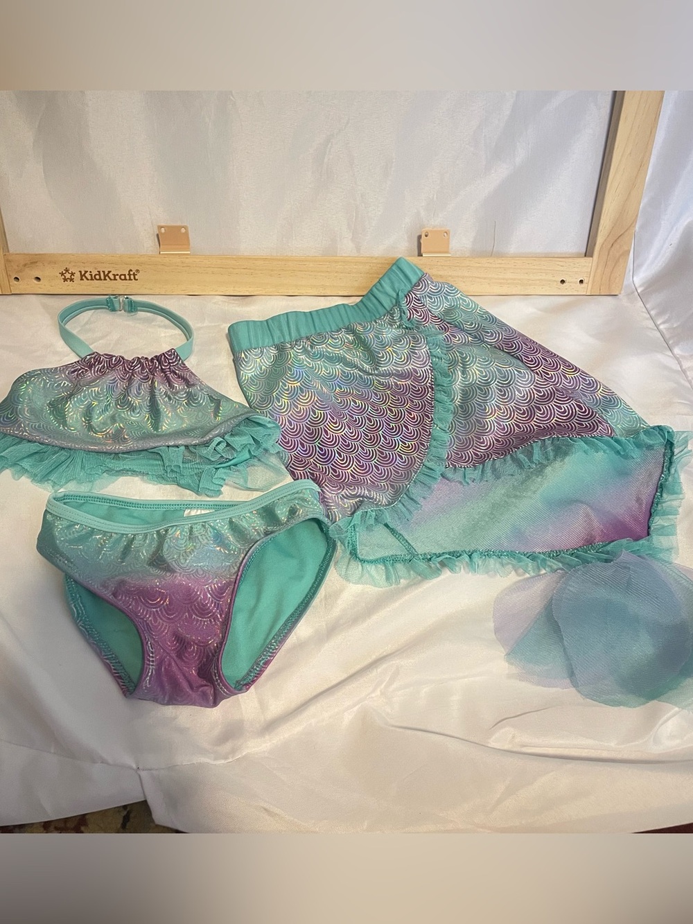 Bikini with Mermaid Tail Skirt